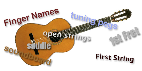 Classical Guitar String Names